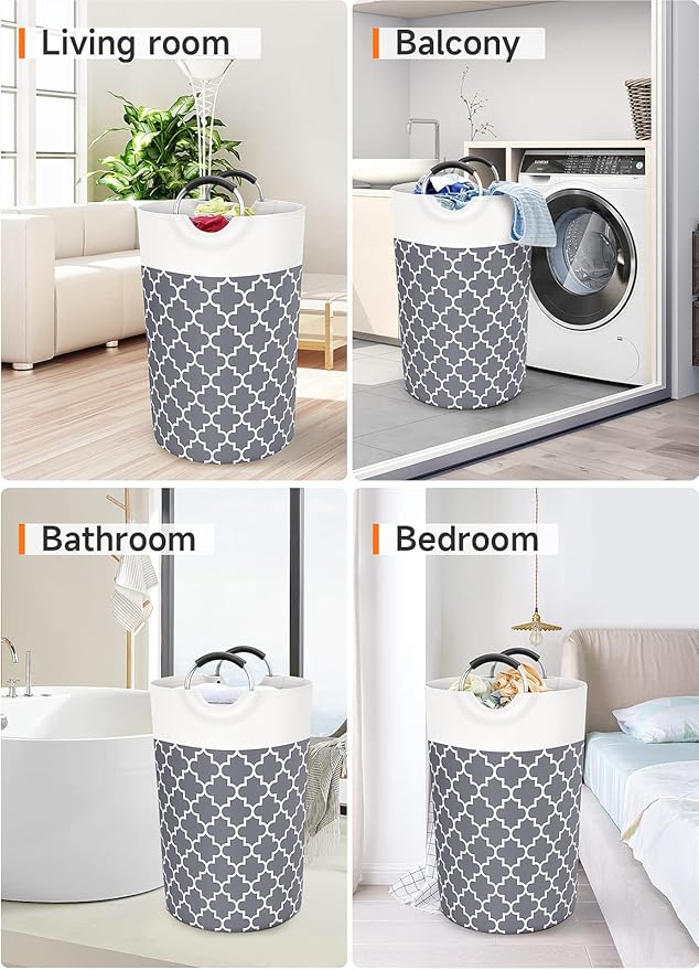 Large Laundry Basket Laundry Hamper Bag Washing Bin Clothes Bag Collapsible Tall