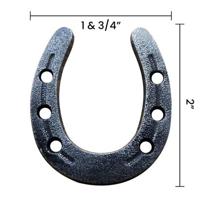 Carver's Olde Iron Mini Zinc Horseshoes Set, 2" x 1 3/4" for Decoration and Crafts (50)