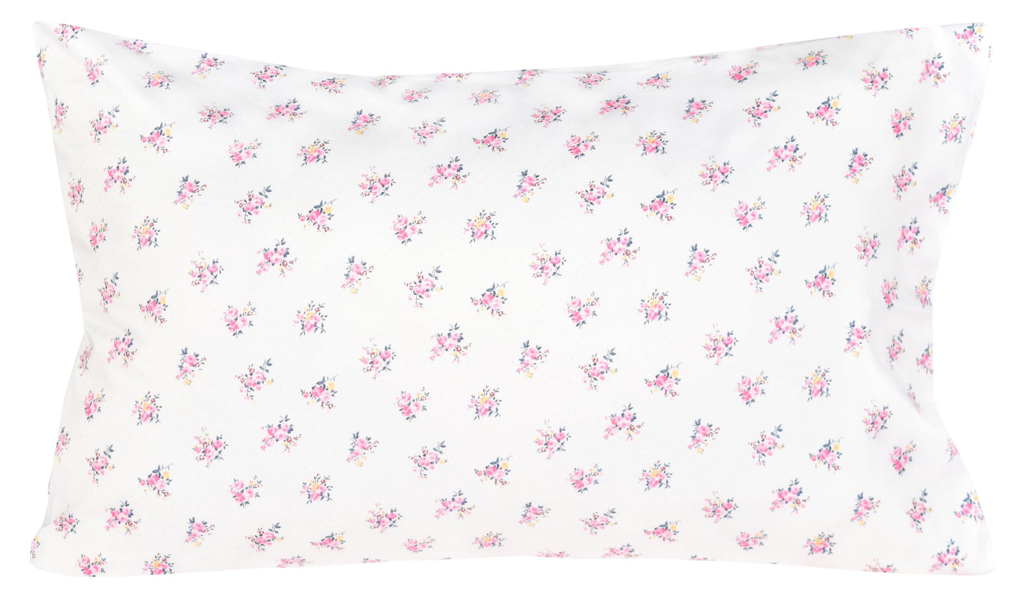 J-pinno Little Rose Flower Red Cute Adorable Twin Sheet Set for Kids Girls Teens Children,100% Cotton, Flat Sheet + Fitted Sheet + Pillowcase Bedding Decoration Gift Set (Rose, Twin)