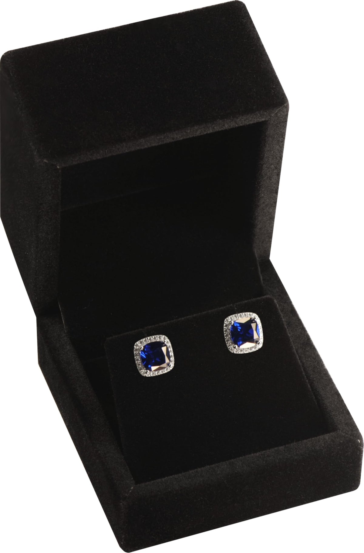 LAODA Black Color Luxury Velvet Stud Earring Box Multiple Use Necklace Pendant Earring Jewelry Gift Storage Holder Box(Jewelry not Included)