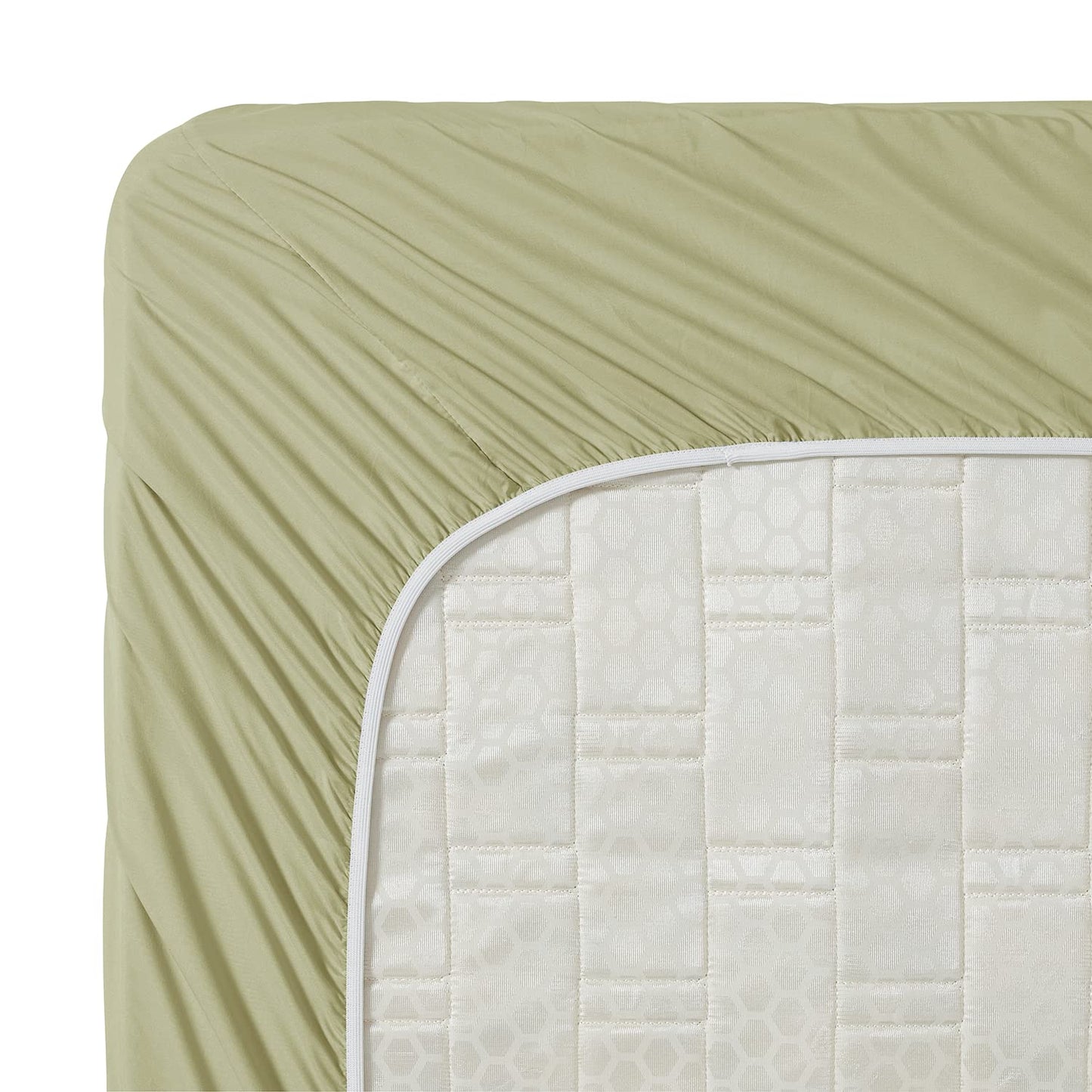 Clara Clark Bed Sheets, Premier 1800 Series 4 Piece Bed Sheet Set, Deep Pocket, Wrinkle, Fade, Stain Resistant, Luxury Soft Bedding Sheets & Pillowcases, Queen, Sage Green