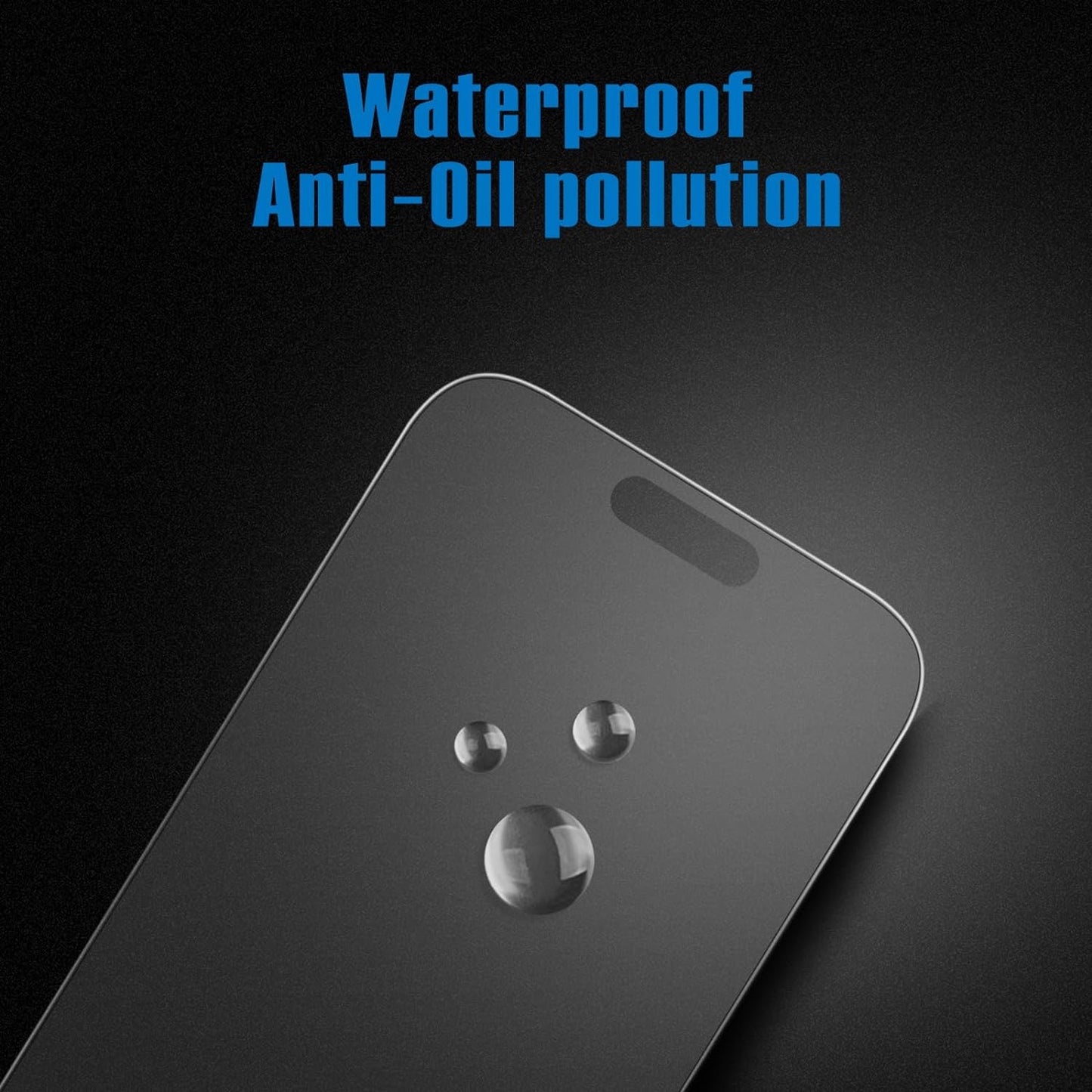 Mothca 2 Pack Matte Glass Screen Protector for iPhone 15 Pro Max[6.7 inch] + 2 Pack Camera Lens Protector, Anti-Glare & Anti-Fingerprint Case Friendly Tempered Glass Film, Bubble Free, Smooth as Silk
