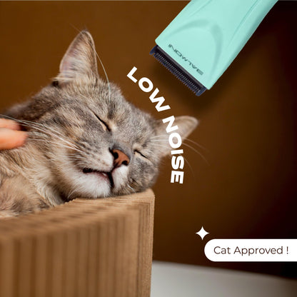 BALMONI Cordless Pet Grooming Kit for Dogs & Cats, Quiet & Powerful Motor Paw & Face Trimmer, Lightweight Clipper, Dopamine Pink, Parent (Single-Dopamine Green)