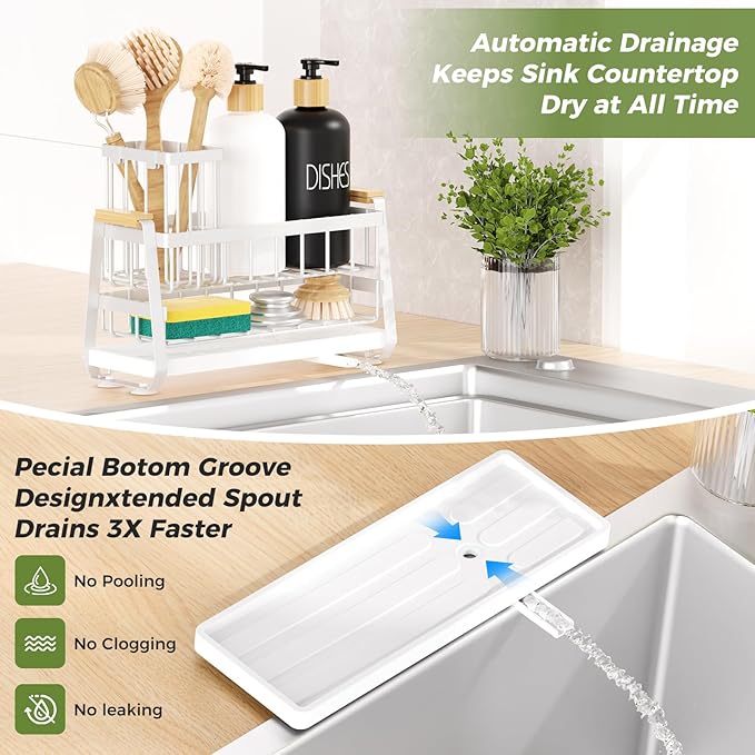 Sponge Holder for Kitchen Sink, Kitchen Sink Caddy