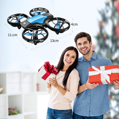4DRC Mini Drone for Kids Hand Operated RC Quadcopter with 3 Batteries Longer Flight Time, Altitude Hold, Headless Mode, Throwing GO, 3D Flip and 3 Speed Modes Aeroplane for Beginners, Blue