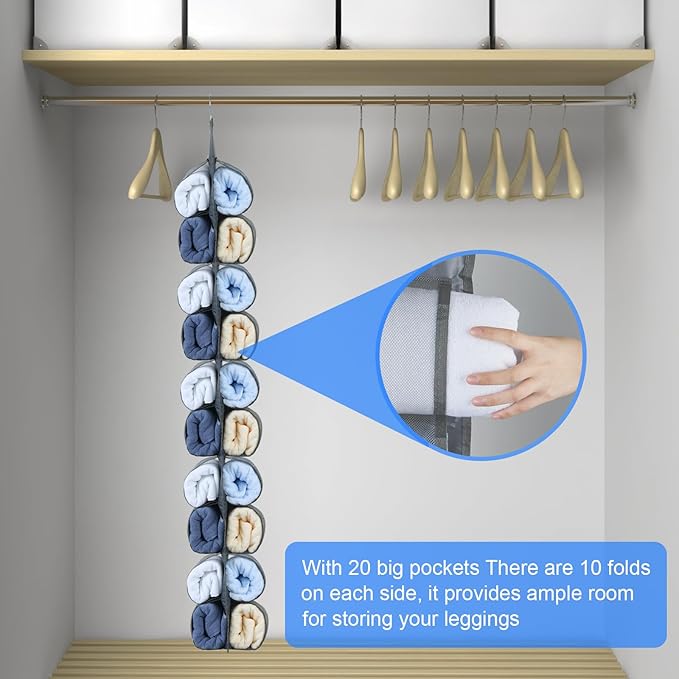 2-Pack Hanging Legging Organizer