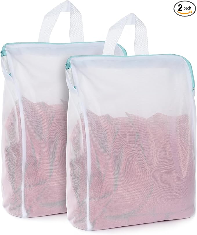 OTraki 12x16 Inch Mesh Laundry Bag 2 Pack Small Lingerie Bags