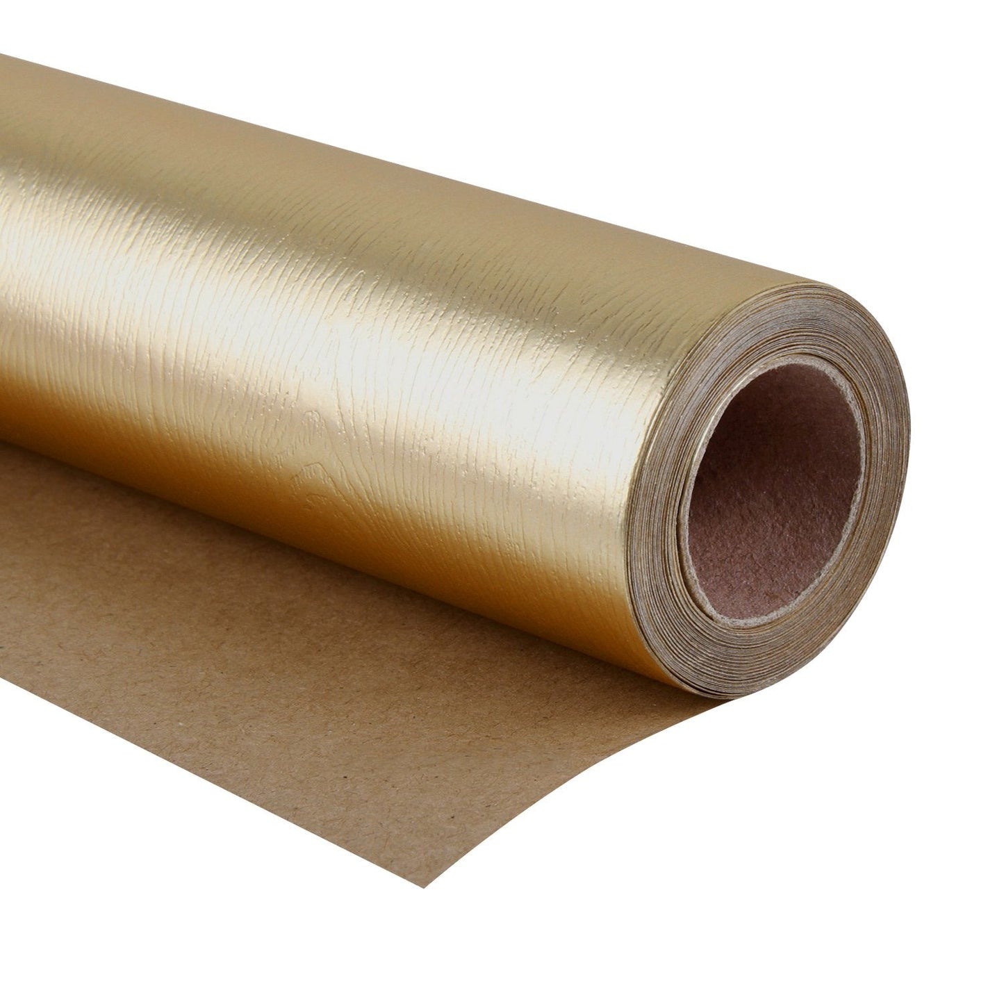 WRAPAHOLIC 30 Inch Gold Wrapping Paper Roll - Jumbo Roll Basic Texture Matte Gold for Birthday, Holiday, Wedding, Baby Shower Wrap - 30 inch x 16.5 feet