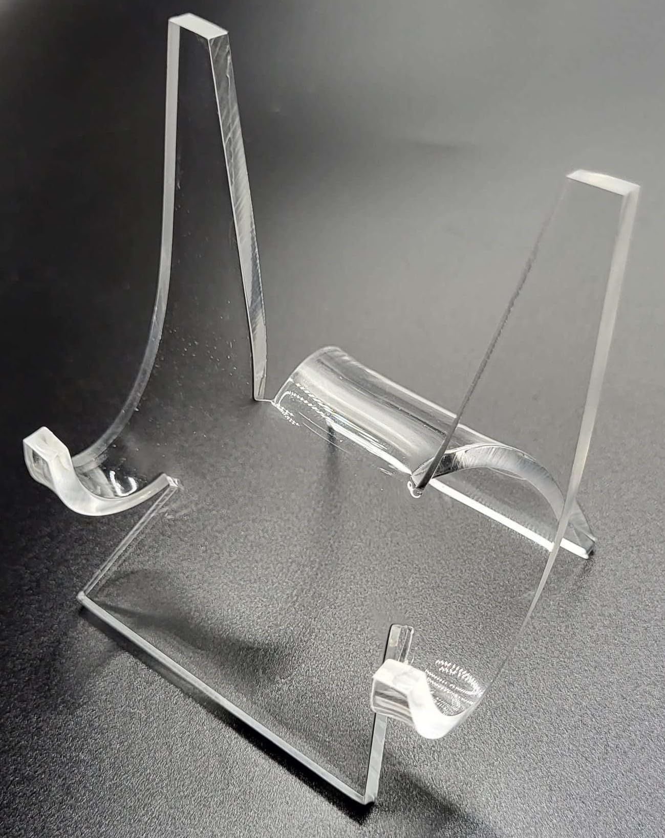 HQRP-Crystal 3" Acrylic Display Stand Pedestal for Crystal Heart / Slice / Slab and other Stones