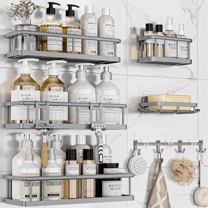 YASONIC Shower Caddy, 6 Pack Large Capacity shower Organizer