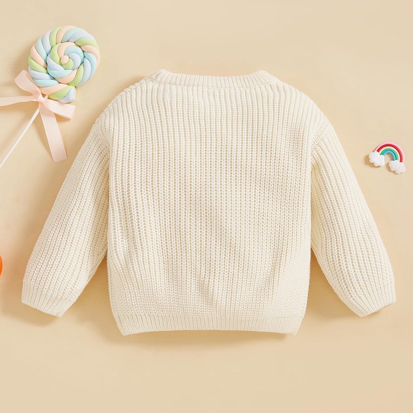 MAYUMMPY Toddler Baby Boy Girl Halloween Sweater Pumpkin Warm Pullover Sweatshirt Knitwear Knitted Fall Winter Clothes (Halloween White, 2-3 Years)