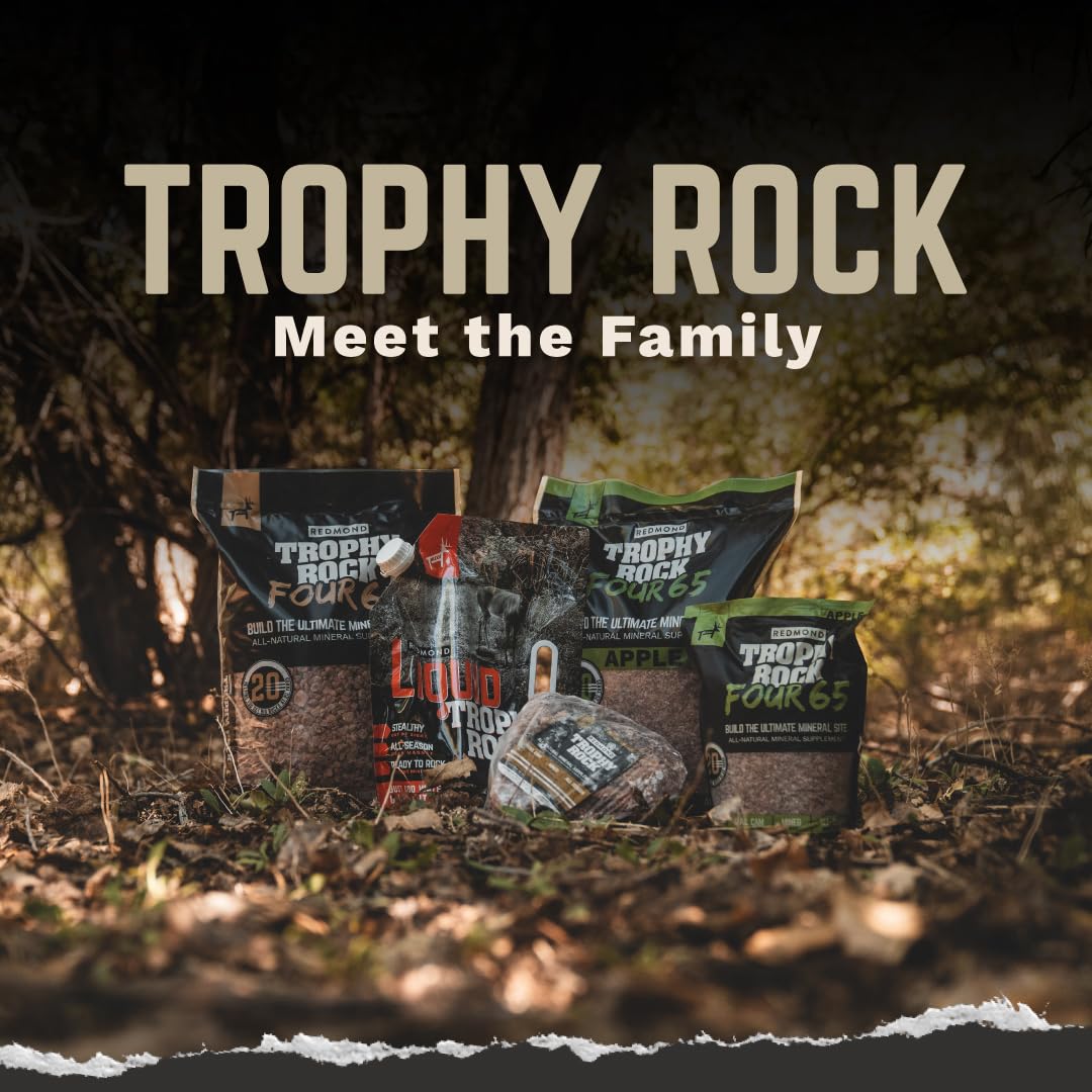 TROPHY ROCK Redmond All-Natural Mineral Rock/Salt Lick, Attract Deer and Big Game 12 pounds