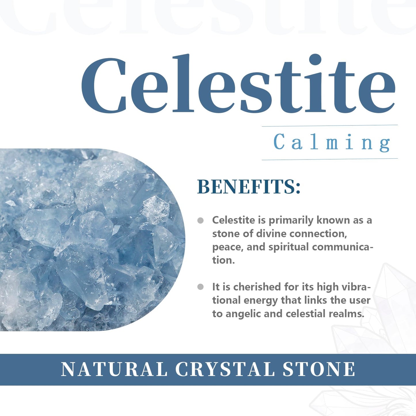 rockcloud Natural Raw Blue Celestite Mineral Healing Crystal Cluster Geode Irregular Home Decoration Gemstone Specimen Large, 2.(Approx 160-220 Gram)
