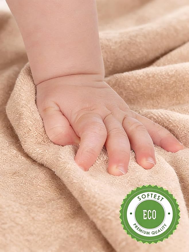 HIPHOP PANDA Baby Washcloths, Rayon Made from Bamboo