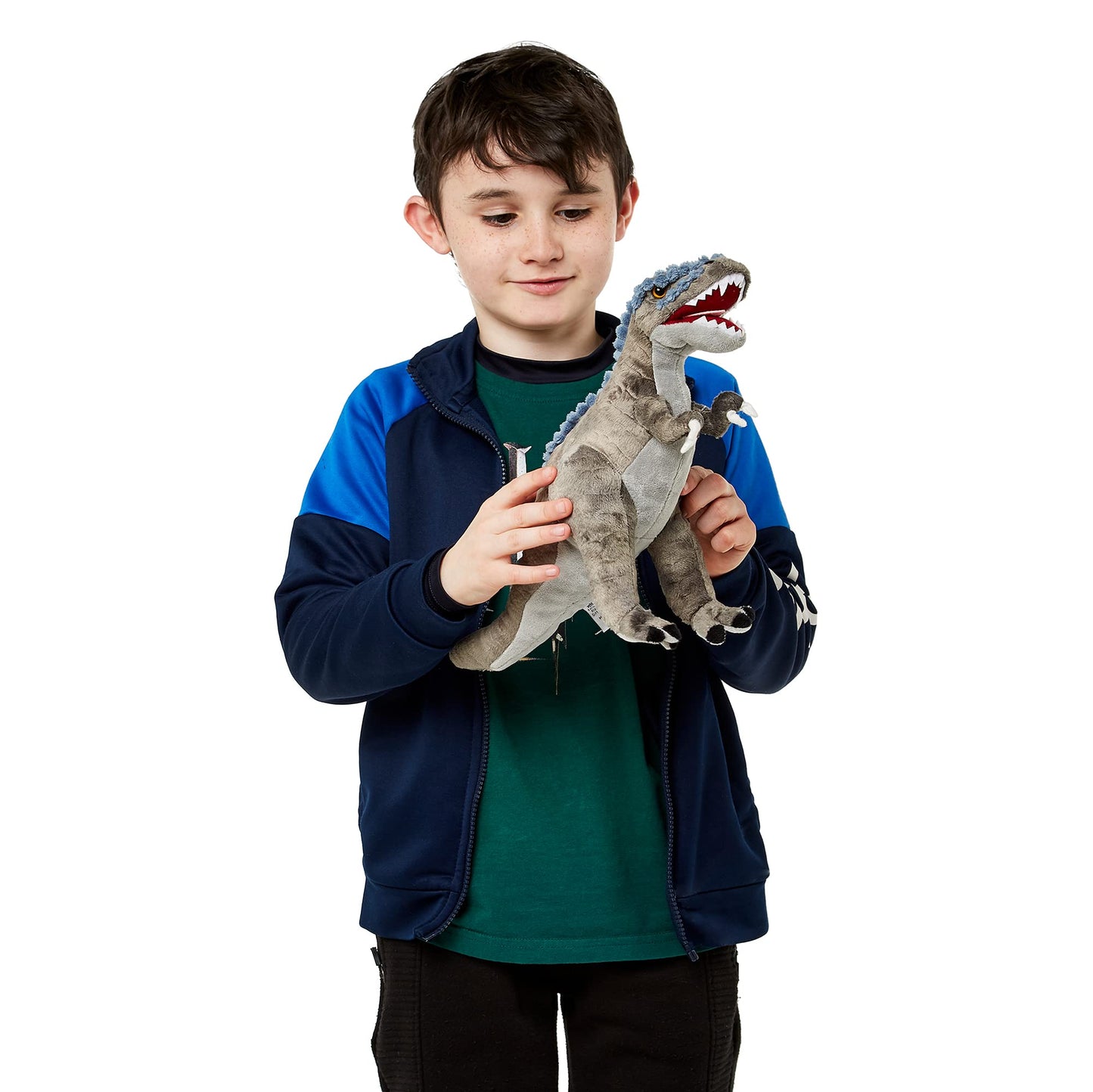 Zappi Co Plush Children's Stuffed Soft Cuddly Plush Toy-Part of Safari Animals Collection, Perfect for Kids (31cm Depth)(T-Rex Dinosaur)