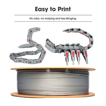 eSUN PLA Filament 1.75mm, PLA Basic Dimensional Accuracy +/- 0.05mm, 1KG Spool (2.2 LBS) Speedy Filament for 3D Printers,Black