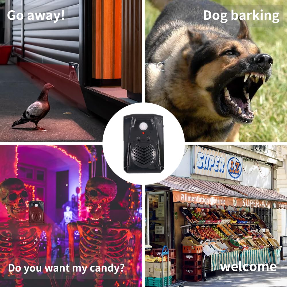 Replaceable Voice Motion Sensor PIR Infrared Sound Player Haunted House Scream Box Speaker with USB Download Function Christmas MP3 Horror Happy Music Motion Activated Voice Playe