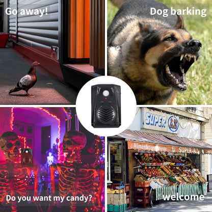 Replaceable Voice Motion Sensor PIR Infrared Sound Player Haunted House Scream Box Speaker with USB Download Function Christmas MP3 Horror Happy Music Motion Activated Voice Playe