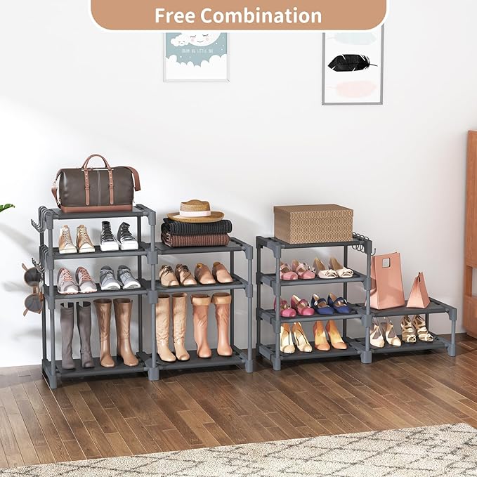 ROJASOP Shoe Rack, Shoe Storage Organizer
