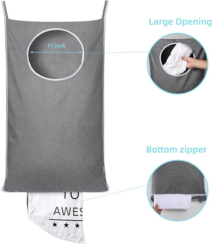 KEEPJOY Hanging Laundry Hamper Bag