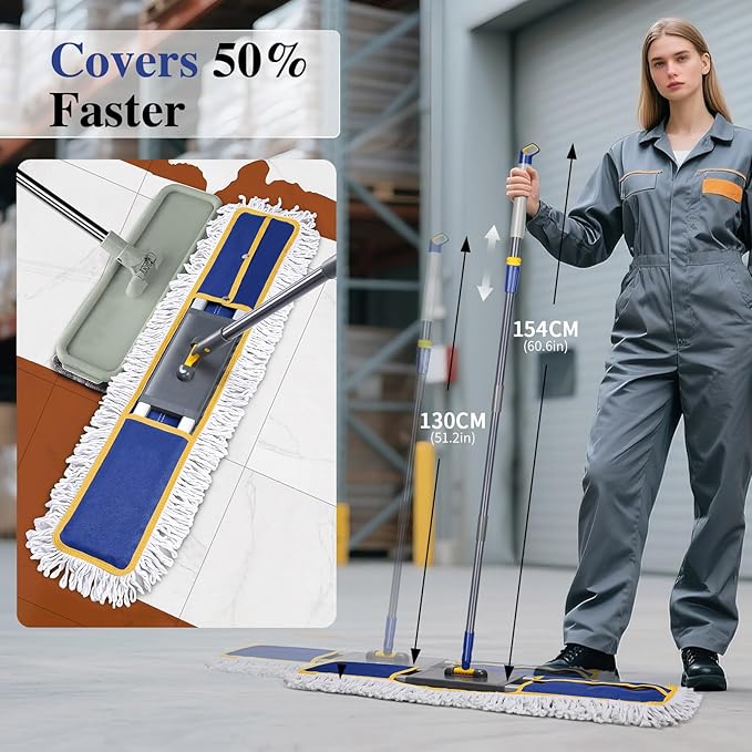 36" Commercial Mop for Floor Cleaning, Masthome Heavy Duty Industrial Mop