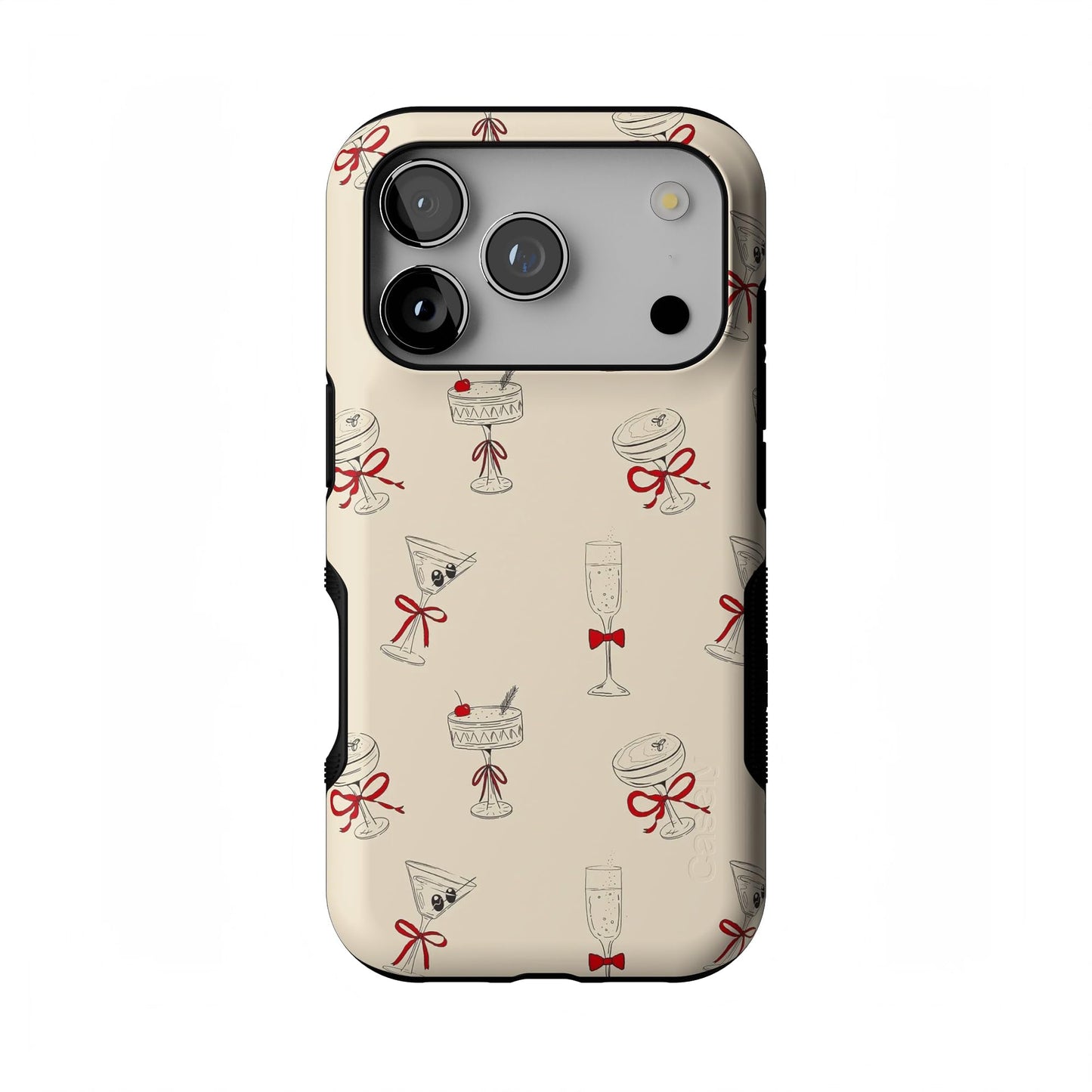 Casely iPhone 17 Pro Max Case | On The Dot | Maroon Polka Dot | Compatible with MagSafe | Bold Protective Design
