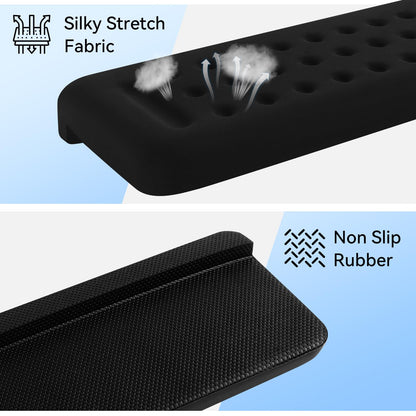 Sushret L-Shaped Desk Elbow Pad for Desk, 2-Pack Memory Foam Elbow Rest for Desk Edge Cushion, Non-Slip Ergonomic Arm Rest for Wrist, Palm & Forearm Support, Office Home, Separate Design, Black