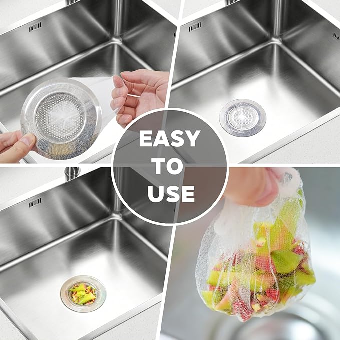 2pcs Sink Strainer for Most Kitchen Sinks Drain, Upgrade Stainless Steel