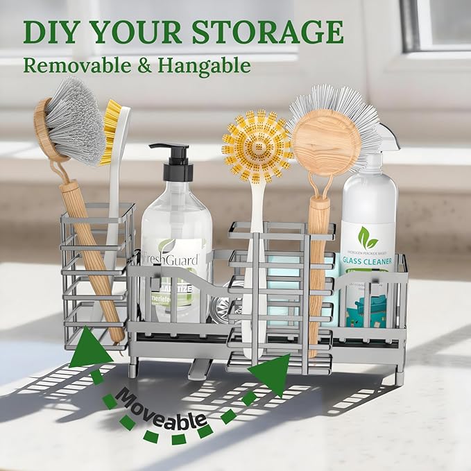 Sponge Holder for Kitchen Sink, Kitchen Sink Caddy