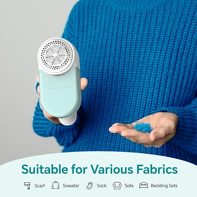 BEAUTURAL Fabric Shaver and Lint Remover, Rechargeable Sweater Defuzzer