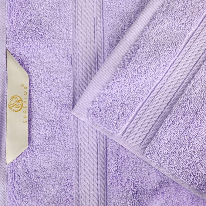 SUPERIOR Egyptian Cotton Pile 3 Piece Towel Set, Includes 1 Bath, 1 Hand