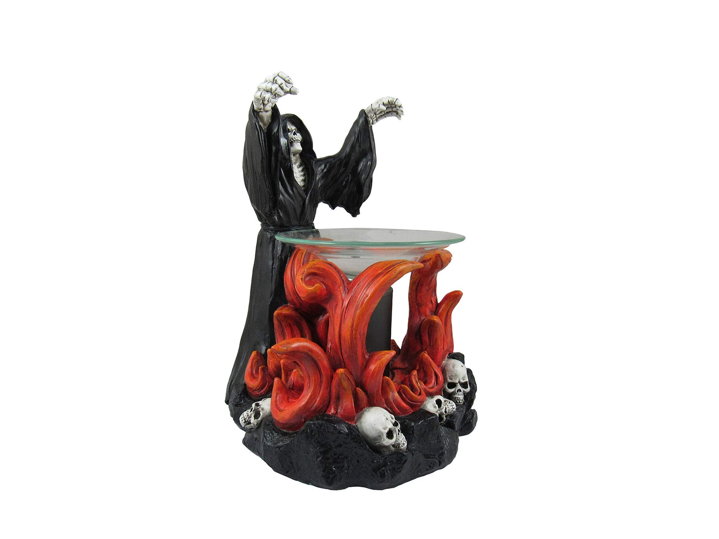 DWK "Dark Summoner Grim Reaper Decorative Electric Wax Warmer | Home Fragrance Products for Your Home Office | Wax Warmer for Scented Wax Melts | Gothic Decor Home Accents - 8"