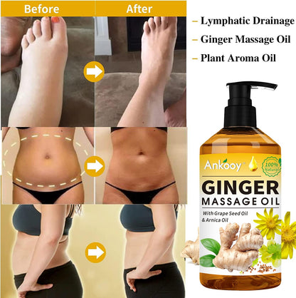 3 Pack Massage Oil for Massage Therapy,Sore Muscle Arnica Oil & Relaxing Lavender Oil & Ginger Oil Lymphatic Drainage & Massage Ball,Spa Massage Christmas Gifts for Men,Stocking Stuffers for Women