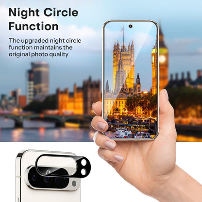 OMOTON 3+2 Pack for Google Pixel 9 Pro Screen Protector, 3 Pack Tempered Glass Screen Protector & 2 Pack Camera Lens Protector for Pixel 9 Pro 2024 6.3-inch, Case Friendly (Not for Pixel 9/9 Pro XL)