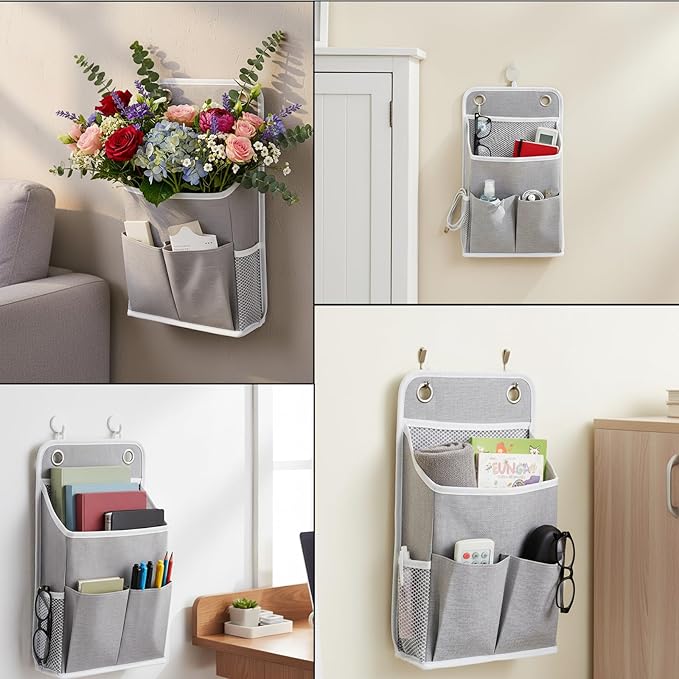 Hanging Organizer with Pockets, Wall Hanging Baskets