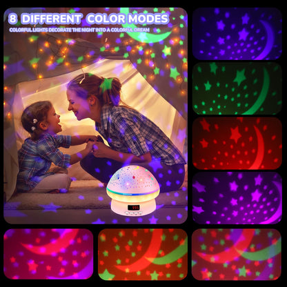 MINGKIDS Toys for 3-8 Year Old Girls Boys,Timer Rotation Star Night Light Projector Kids,16 Lights Moode, 2-9 Year Olds Kids Chritsmas Birthday Gifts for 4 5 6 Year Old,Girls Room Decor