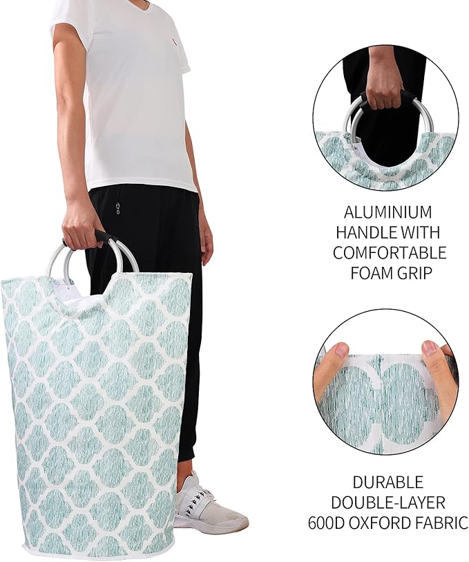 Dalykate Large Laundry Basket 82L Collapsible Oxford Fabric Laundry Hamper