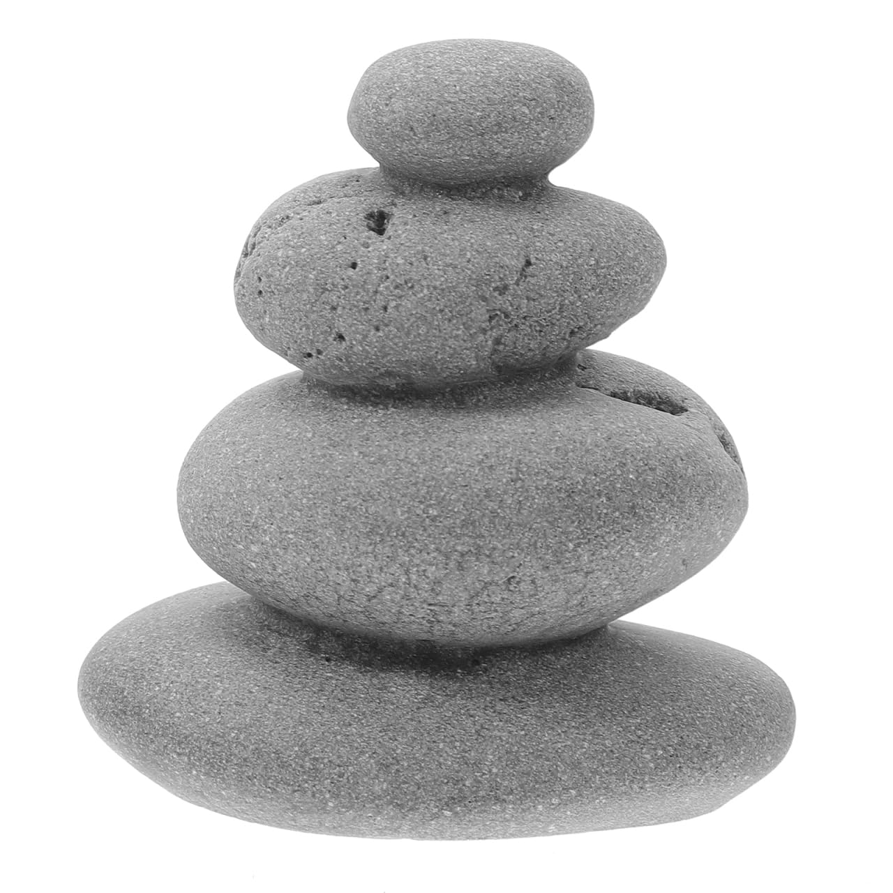 balacoo Zen Stones Decor Simulated Rockery Ornament for Aquarium Micro Landscape Desk Living Room Garden Patio and Table Display 2.55 X 2.36 X 1.57 in