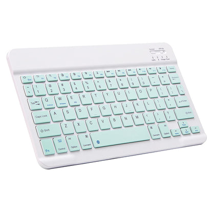 Ultra-Slim Bluetooth Keyboard Portable Mini Wireless Keyboard Rechargeable for Apple iPad iPhone Samsung Tablet Phone Smartphone iPadOS iOS Android (10 inch Black)