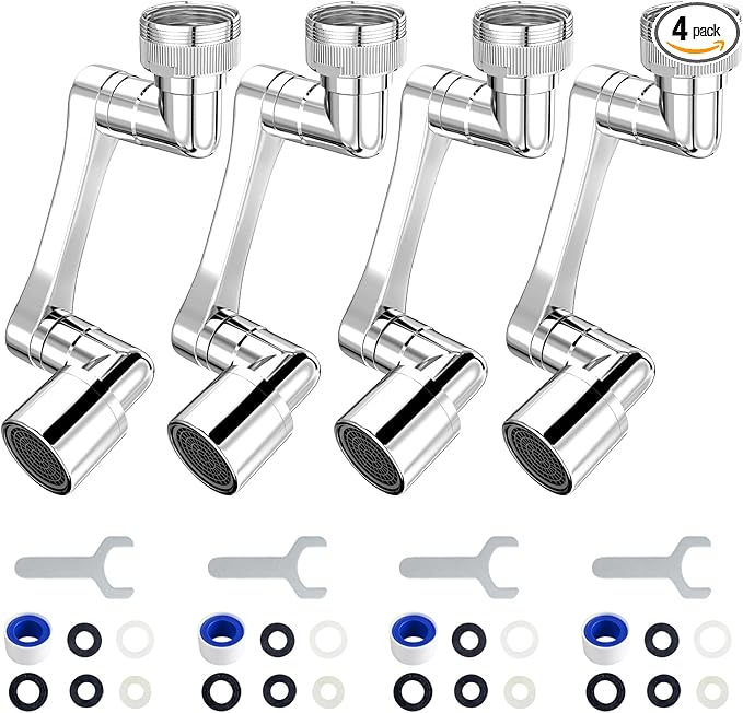 1080° Swivel Faucet Extender, Heavy Duty Rotating Sink Extension, Universal