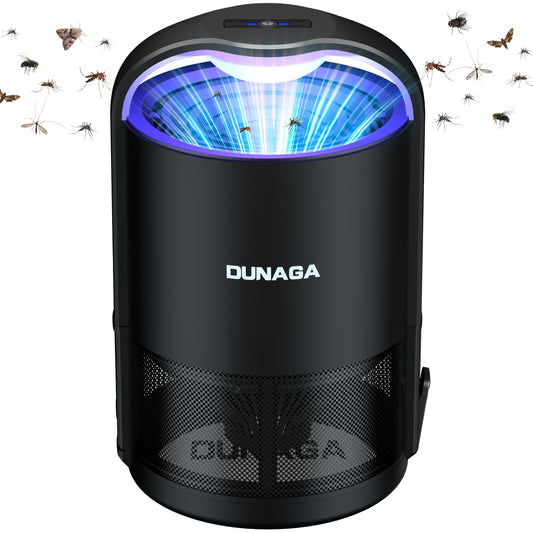 Fly Traps Indoor,Gnat Traps,Fruit Fly Trap,Bug Zapper Indoor, Automatic Mosquito Traps for Home with 10 Sticky Glue Boards,Auto Black