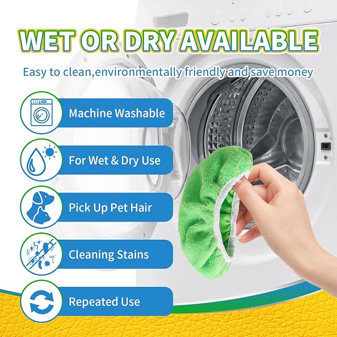 Reusable 100% Coral Fleece Mop Pads Compatible