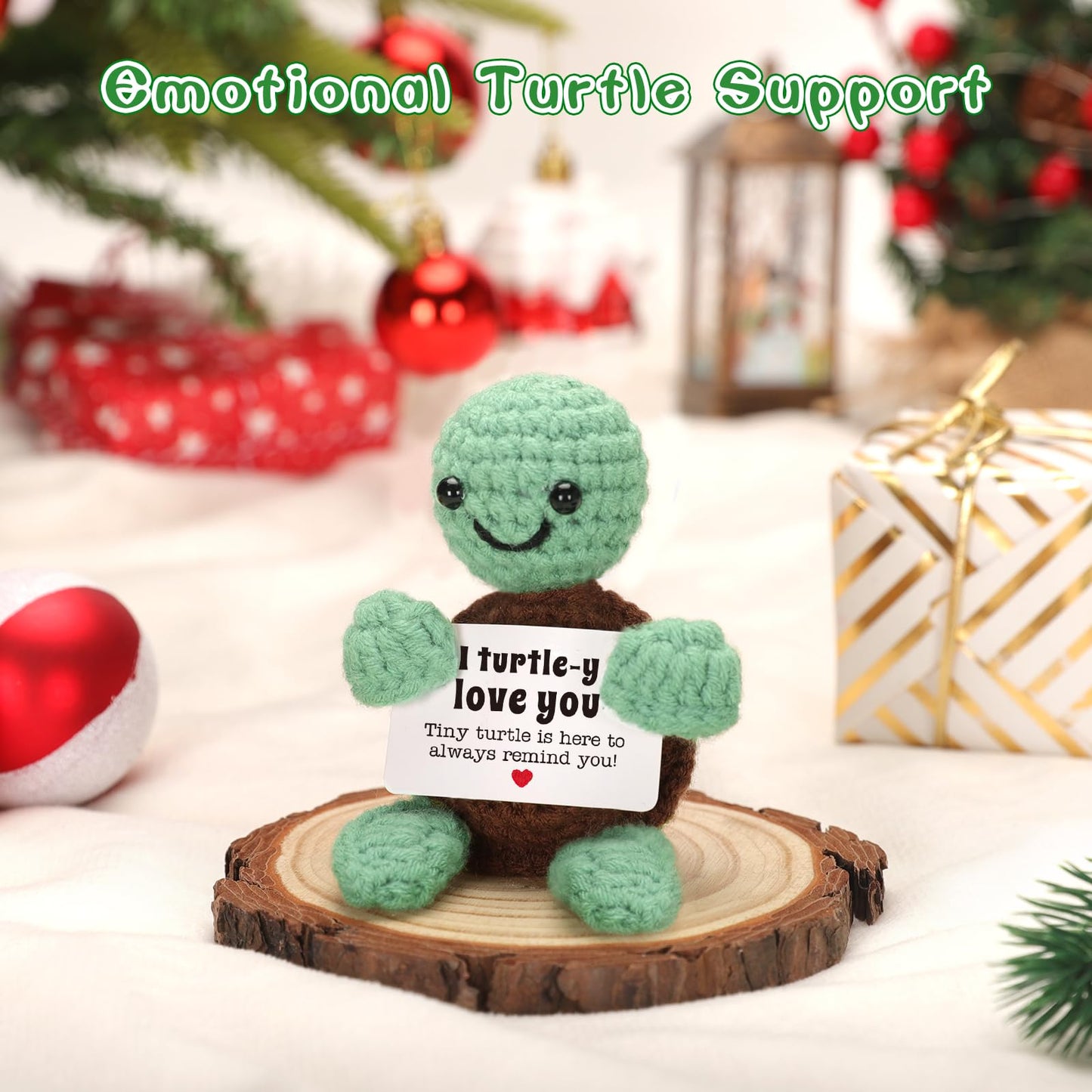 Mini Funny Turtle Valentines Day Gifts for Him Her, Wife Husband Girlfriend Boyfriend I Love You Gift, Couples Anniversary Birthday Gifts Ideas for Men Women, Crochet Turtle Valentines Decorations