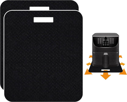 Heat Resistant Mat for Air Fryer With Sliding Function, 2 Pcs 12 * 14 in Pad Caddy Countertop Protector for Cosori, Ninja