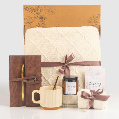 Self Care Gifts for Women, Get Well Soon Gifts Basket, Sympathy Gift Baskets，Care Package，After Surgery Feel Better Thinking of You Sending Hugs Gifts Idea for Mom Her Best Friends Sister