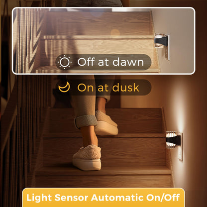 L LOHAS LED Night Light, Bubble Night Lights Plug into Wall,2 Pack 3000K/4000k/5000K Adjustable Color Temperature Night Light,Dimmable Nightlights with Dusk to Dawn Sensor for Rooms Bathroom Hallway