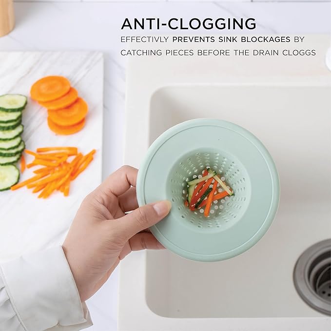 COOK WITH COLOR Kitchen Sink Strainer, Flexible Sink Strainer, Sink Drain