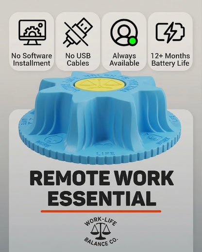 Work-Life Balance Compact Mechanical Mouse Jiggler - Undetectable Device to Keep Mouse Moving and Computer Awake, Cordless Wireless Mover for Remote Work Essentials & WFH, Automatic Wiggler - Freedom
