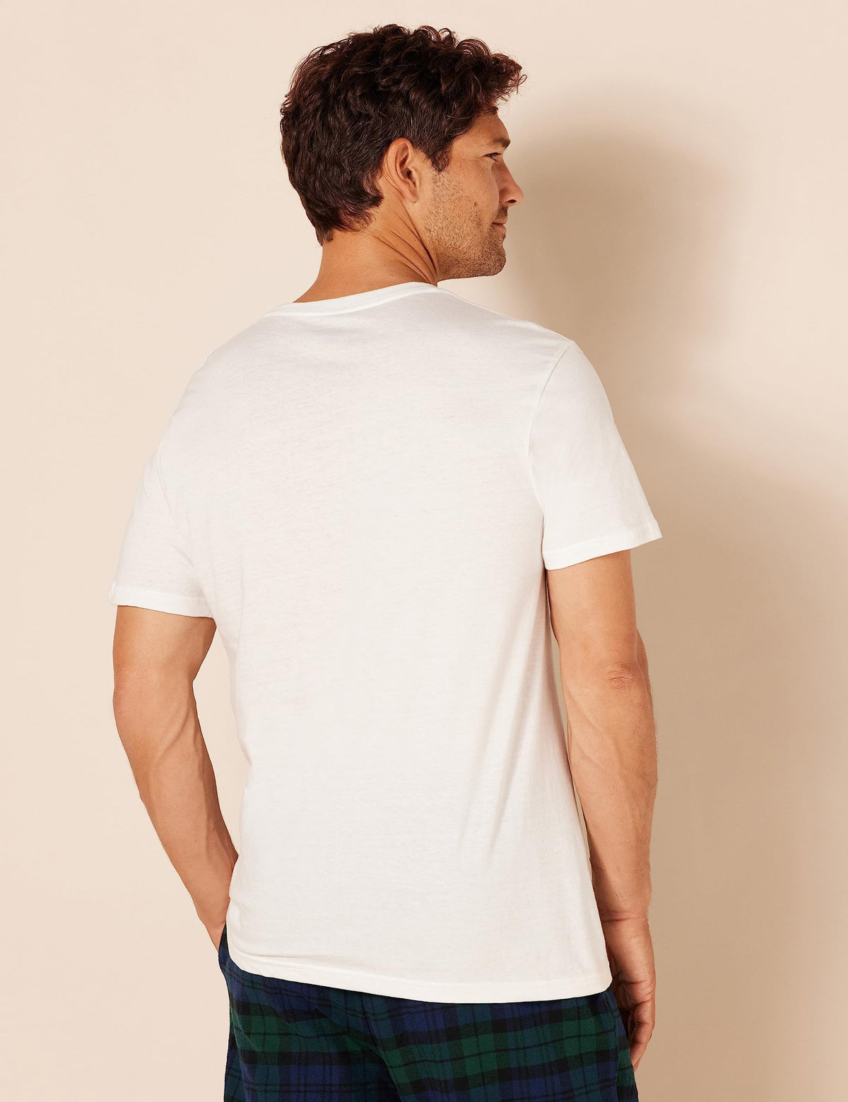 Amazon Essentials Men's Cotton Crew Neck T-Shirts, Versatile Soft Basics, Pack of 6, White, Large