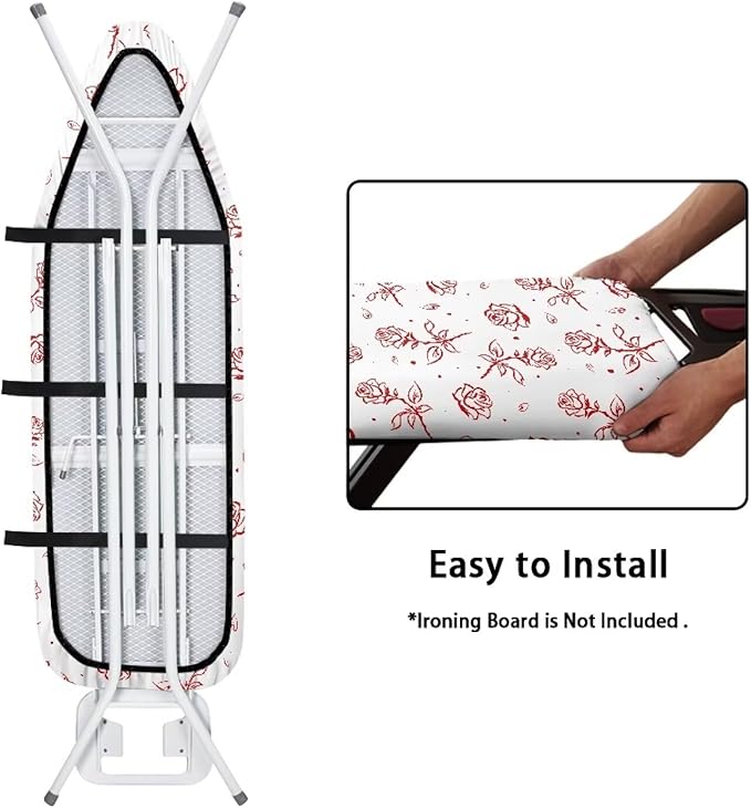 Rose Homes Replacement Ironing Board Cover, Stain Resistant,